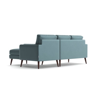 Wieloosobowy Narożnik Calypso w Stylu Skandynawskim 210x155-87x82cm - Opcje Wyboru Tkaniny 11