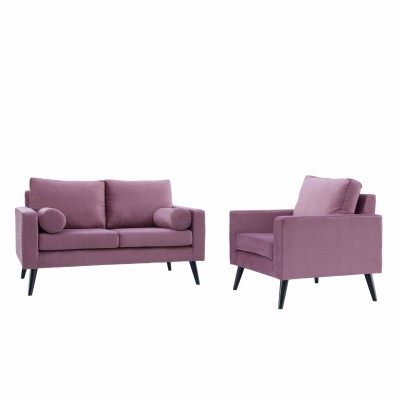 Wieloosobowy Narożnik Calypso w Stylu Skandynawskim 210x155-87x82cm - Opcje Wyboru Tkaniny 16
