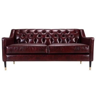 Dwuosobowa Sofa Roland w Stylu Chesterfield 170x80x78cn - Opcje Wyboru Tkaniny 4