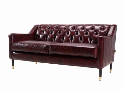 Dwuosobowa Sofa Roland w Stylu Chesterfield 170x80x78cn - Opcje Wyboru Tkaniny 9