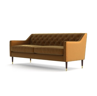 Elegancka Pikowana 2,5 Osobowa Sofa Roland 192x80x78cm - Opcje Wyboru Tkaniny 10