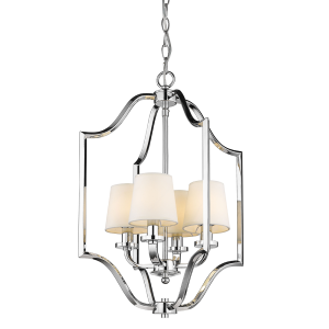Lampa Sufitowa, Wisząca Ventalio Chrom, Biały 46x46x67cm