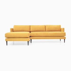 Stylowy Narożnik Edmo 257x155-87x80cm - Opcje Wyboru Tkaniny