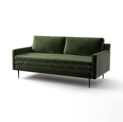 Dwuosobowa Sofa Kelso  w Stylu Skandynawskim 180x90x86cm - Opcje Wyboru Tkaniny 5