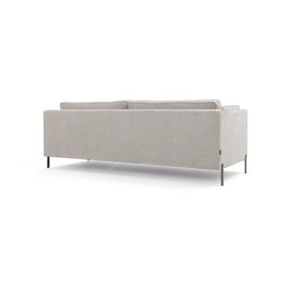 Elegancka 3,5-osobowa  Sofa Jovan  o Prostej Bryle 222x92x82cm -Opcje Wyboru Tkaniny 6