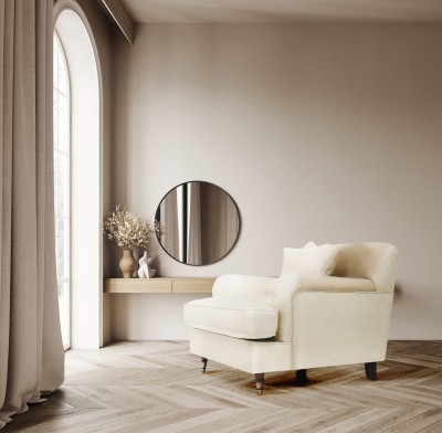 Fotel Tapicerowany w Angielskim Stylu Brighton - Różne Kolory Tkanin 4