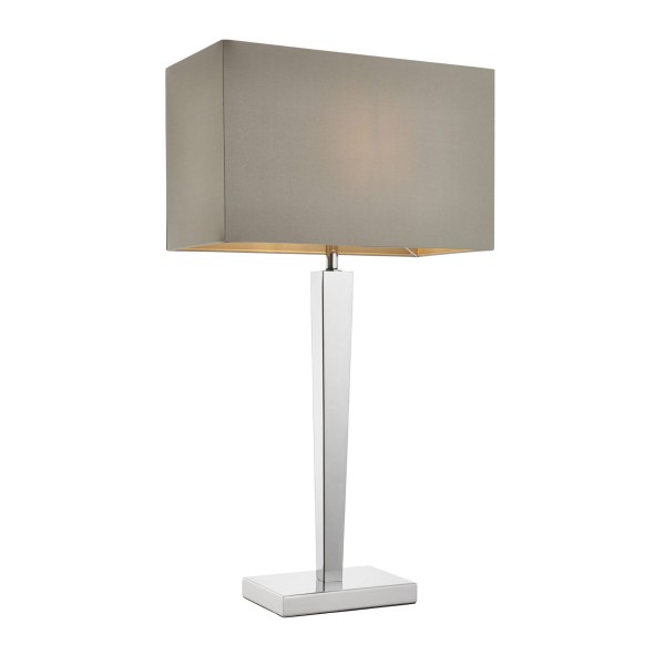 Lampa Stołowa Moreto Chrom, Szary Wys. 66cm