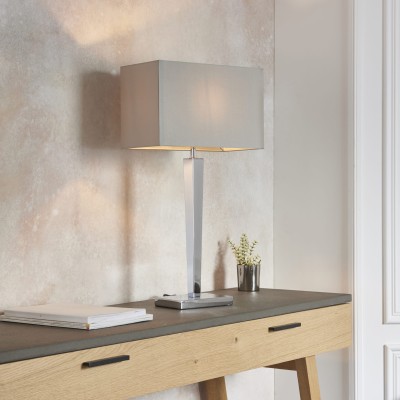 Lampa Stołowa Moreto Chrom, Szary Wys. 66cm 3