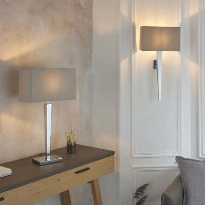 Lampa Stołowa Moreto Chrom, Szary Wys. 66cm 4