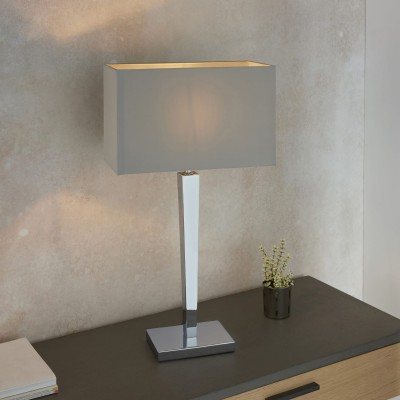 Lampa Stołowa Moreto Chrom, Szary Wys. 66cm 5