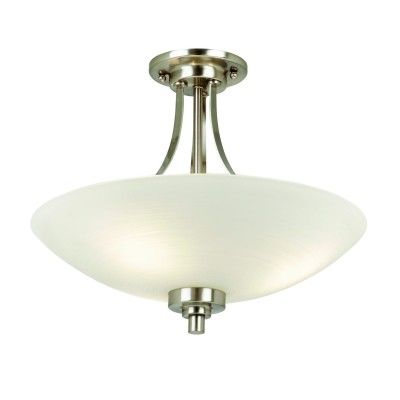 Lampa Sufitowa Wisząca Welles Chrom, Szkło Wys. 35cm 2