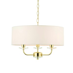 Lampa Sufitowa Wisząca Nixon Metal, Tkanina Wys. 30-79cm