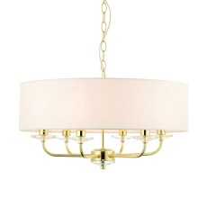 Lampa Sufitowa Wisząca Nixon Metal, Tkanina Wys. 30-79cm