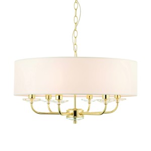 Lampa Sufitowa Wisząca Nixon Metal, Tkanina Wys. 30-79cm