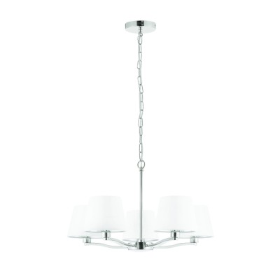 Lampa Sufitowa Wisząca Harvey Nikel, Tkanina Wys. 150cm 9