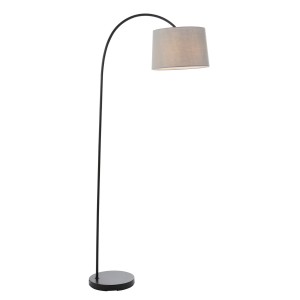 Lampa Podłogowa Carlson Metal, Czarna, Szary Wys. 163.5 cm