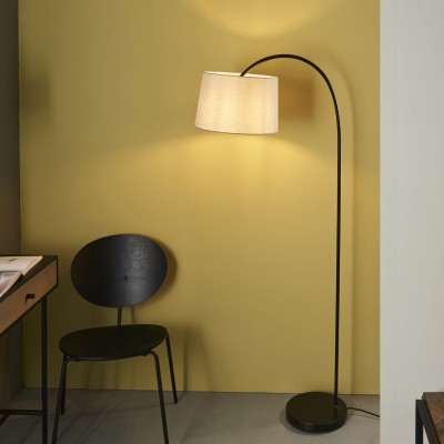Lampa Podłogowa Carlson Metal, Czarna, Szary Wys. 163.5 cm 4