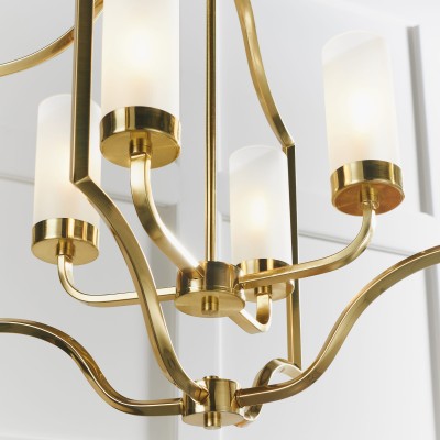 Lampa Sufitowa Wisząca Edrea Metal, Szkło Wys. 100cm 8
