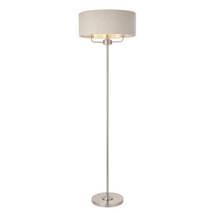 Lampa Podłogowa Highclere Chrom Szczotkowany Wys. 160cm