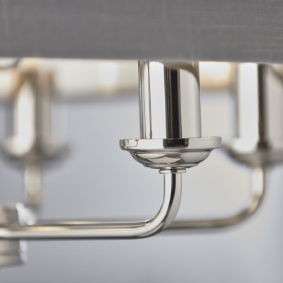 Lampa Sufitowa Wisząca Highclere Grafit, Tkanina Wys. 35-174cm 7