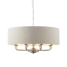 Lampa Sufitowa Wisząca Highclere Chrom, Len 55-174,5cm