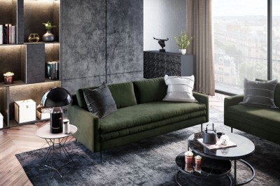 Klasyczna i Elegancka Trzyosobowa Sofa Kelso  210x90x86cm - Opcje Wyboru Tkaniny 3