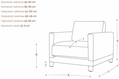 Duży i Wygodny Fotel Tapicerowany Harvey - Różne Kolory Tkanin 4