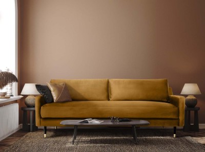 Klasyczna Trzyosobowa Sofa Elixir  210x90x88cm - Opcje Wyboru Tkaniny 5