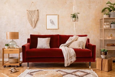 Klasyczna 2,5 Osobowa Sofa Elixir 180x90x88cm - Opcje Wyboru Tkaniny 5