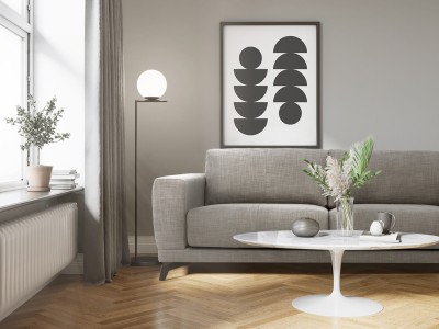 3,5 Osobowa Sofa Holm 222x103x87cm - Opcje Wyboru Tkaniny 3