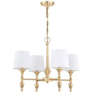 Elegancka Lampa Sufitowa, Wisząca Fresco Błyszczące Złoto 61x46cm