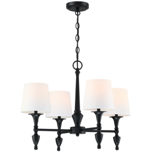 Stylowa Lampa Sufitowa, Wisząca Fresco Czarny Mat 61x46cm