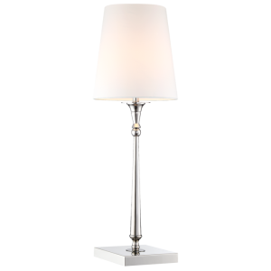 Klasyczna Lampa Stołowa Fresco Polerowany Nikiel 22x58cm