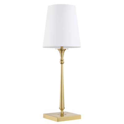 Stylowa Lampa Stołowa Fresco Szczotkowany Mosiądz 22x58cm 3