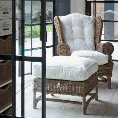 Fotel Rattanowy Typu Uszak Nicolas Riviera Maison 8
