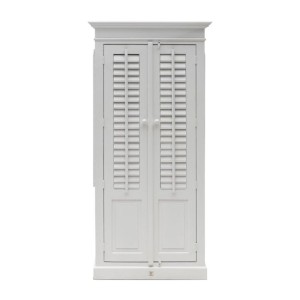 Biała Szafa w Stylu Hamptons New Orleans Riviera Maison 95x45x210cm