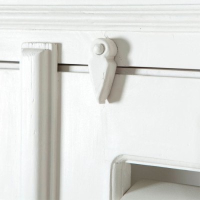 Biała Szafa w Stylu Hamptons New Orleans Riviera Maison 95x45x210cm 8