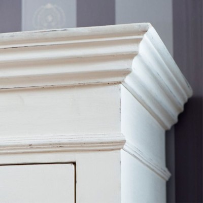 Biała Szafa w Stylu Hamptons New Orleans Riviera Maison 95x45x210cm 11