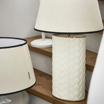 Podstawa Lampy Stołowej Alberdina Riviera Maison Biała Wys. 46cm 8