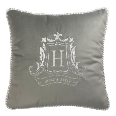 Poduszka Haftowana Dekoracyjna Monogram Home and Style - Różne Kolory Tkanin 2