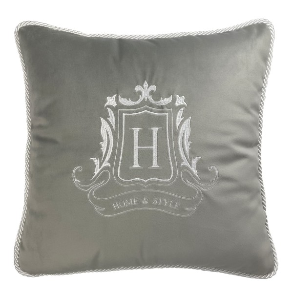 Poduszka Haftowana Dekoracyjna Monogram Home and Style - Różne Kolory Tkanin