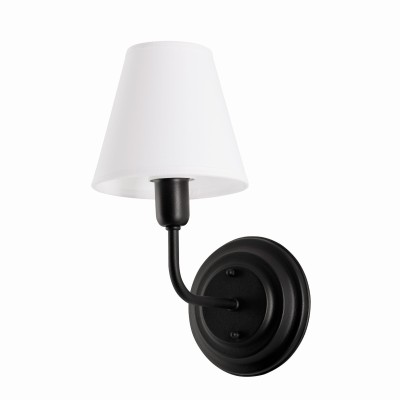 Kinkiet w Stylu Modern Farmhouse Jareda Czarny Wys. 25cm 5