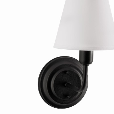Kinkiet w Stylu Modern Farmhouse Jareda Czarny Wys. 25cm 6