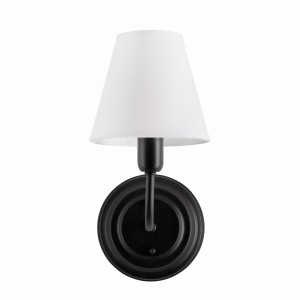 Kinkiet w Stylu Modern Farmhouse Jareda Czarny Wys. 25cm