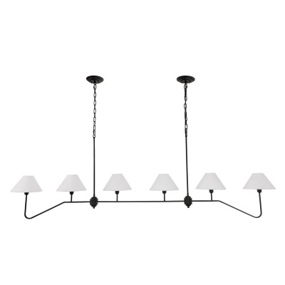 Lampa Sufitowa, Wisząca Agello XL, Czarna 100x180cm 6