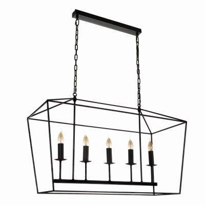 Efektowna Lampa Sufitowa Geen L Czarna 3