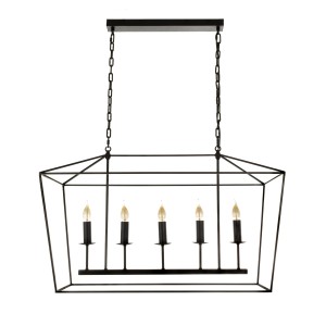 Efektowna Lampa Sufitowa Geen L Czarna