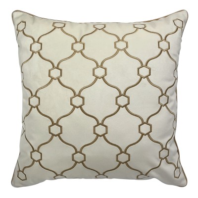 Poduszka Haftowana Dekoracyjna Geometric - Różne Kolory Tkanin 2