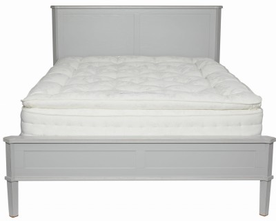 Łóżko Drewniane Henshaw Laura Ashley King Jasnoszare 214x163,5x110cm 7