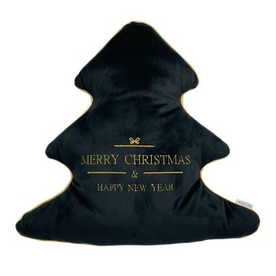 Poduszka Haftowana Dekoracyjna Choinka Wys. 42cm - Różne Kolory Tkanin